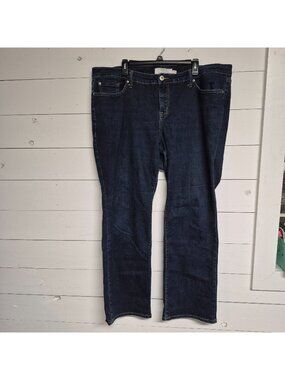Torrid Women's Plus Size Straight Leg Dark Wash Denim Jeans 22T